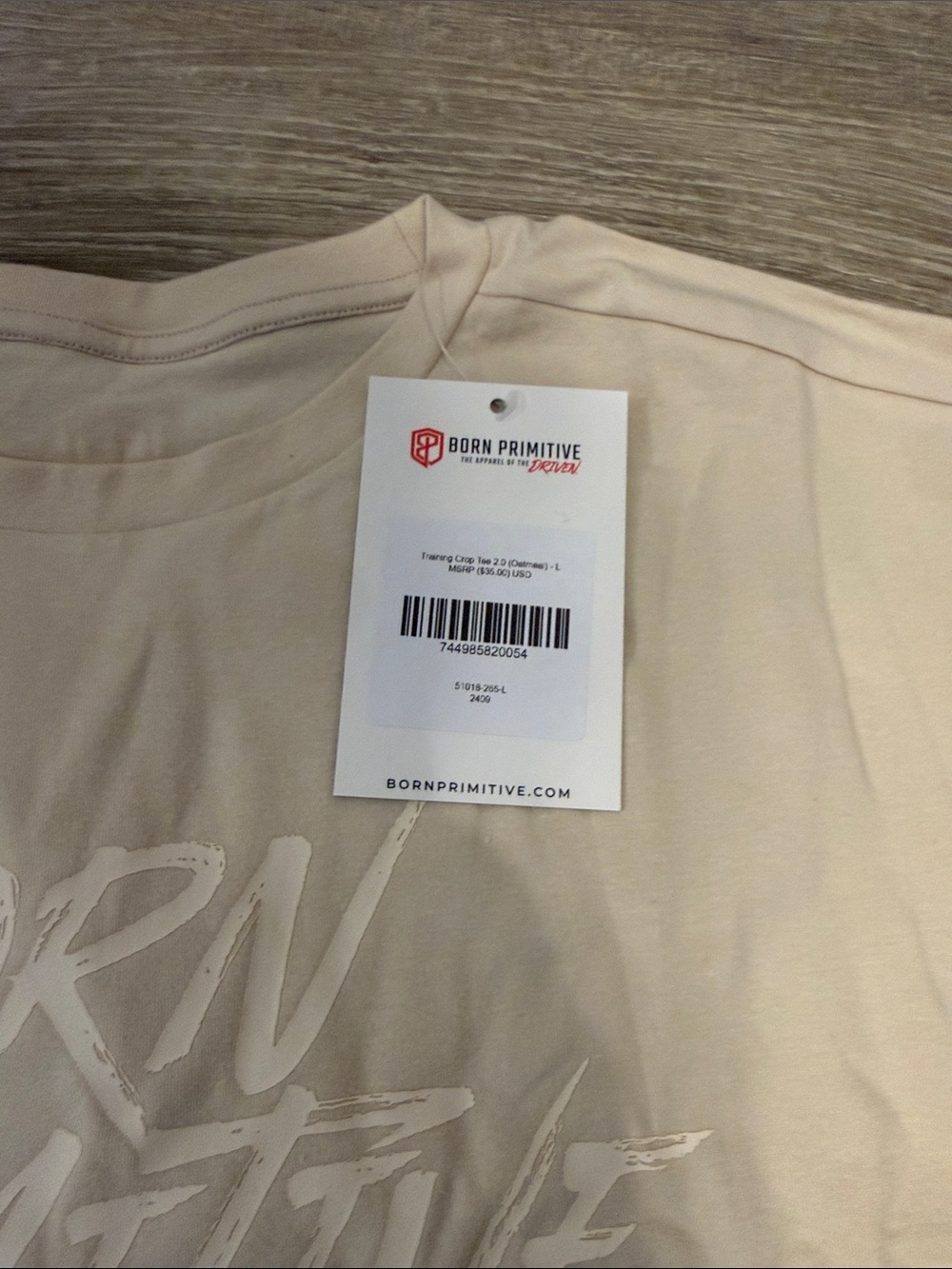 NWT Born Primitive Crop Tee - Large - Picture 2 of 3